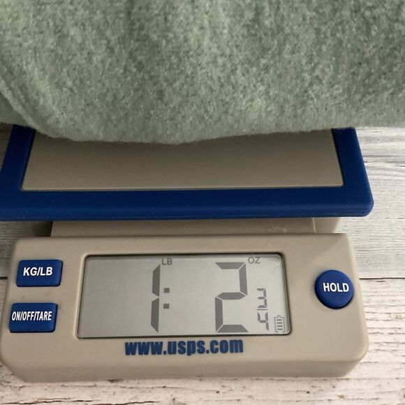 New Carlisle Jacket Women Size 10 Turquoise Wool Collared Snap Up Blazer Pockets - Picture 9 of 9